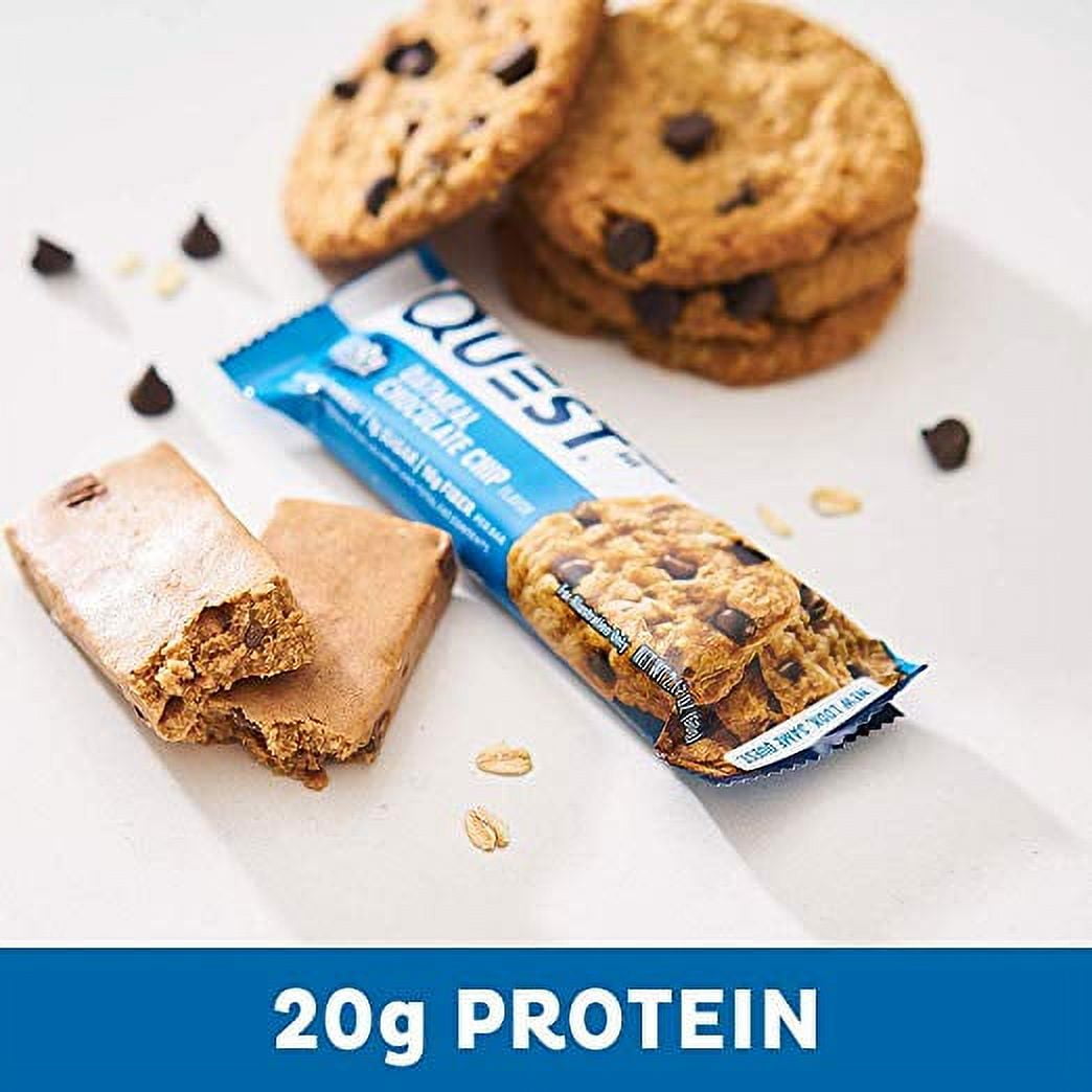 Quest Oatmeal Chocolate Chip Protein Bars 20g Protein 4 Count