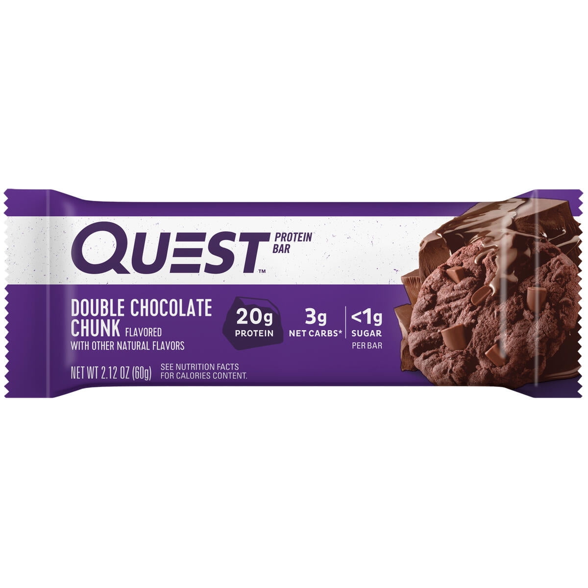 Quest Protein Bar Double Chocolate Chunk High Protein Gluten Free 12 Count