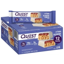 Quest Nutrition Blueberry Cobbler Hero Protein Bar Low Carb High Protein 12 Count