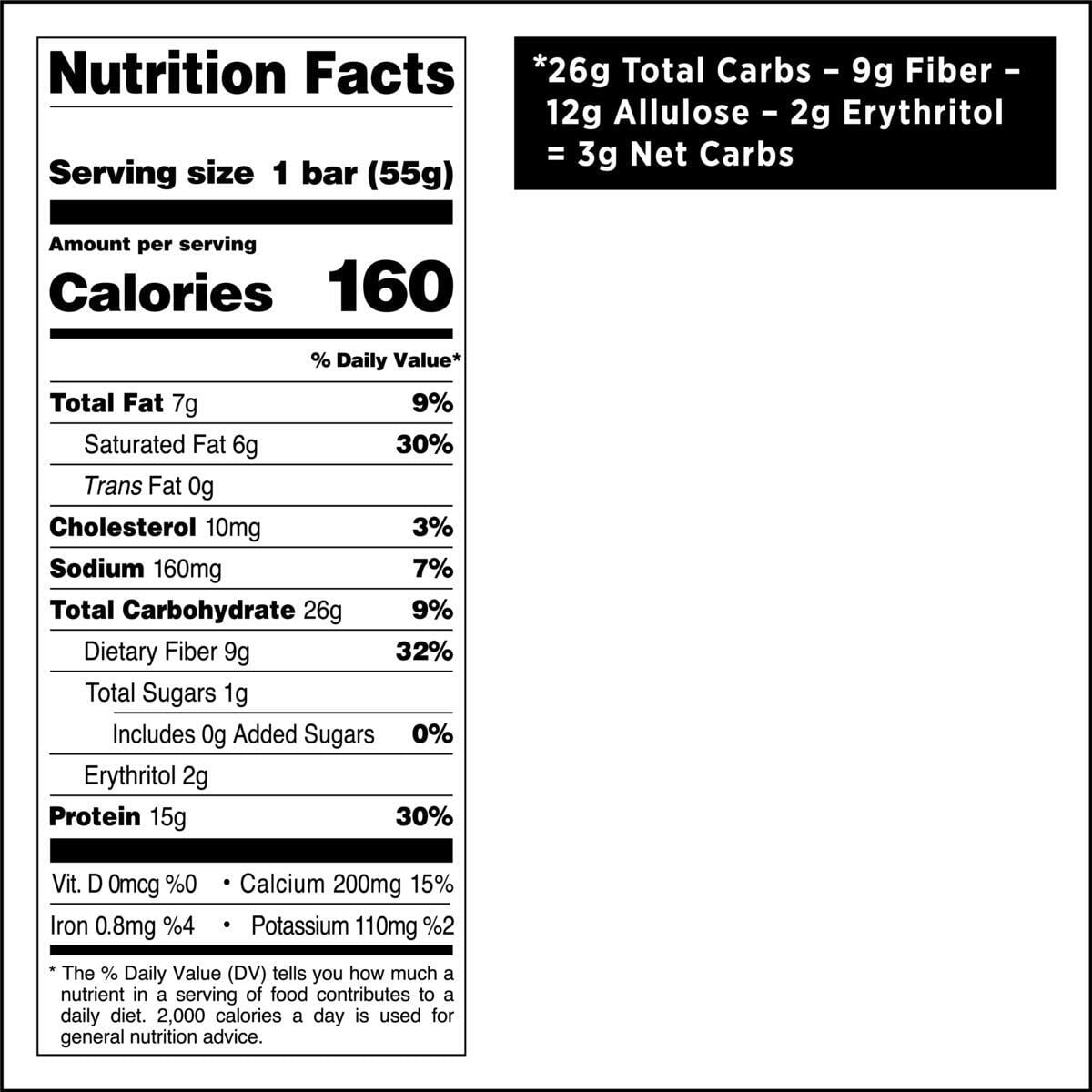 Quest Chocolate Coconut Crispy Hero Protein Bar Gluten Free 15g Protein 1.94 oz 12 Count
