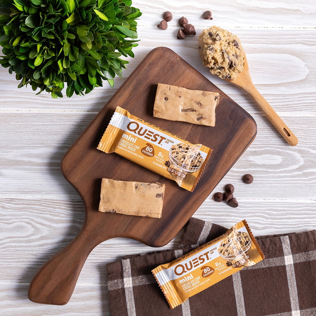 Quest Nutrition Mini Protein Bars Low Carb Chocolate Chip Cookie Dough 14 Count