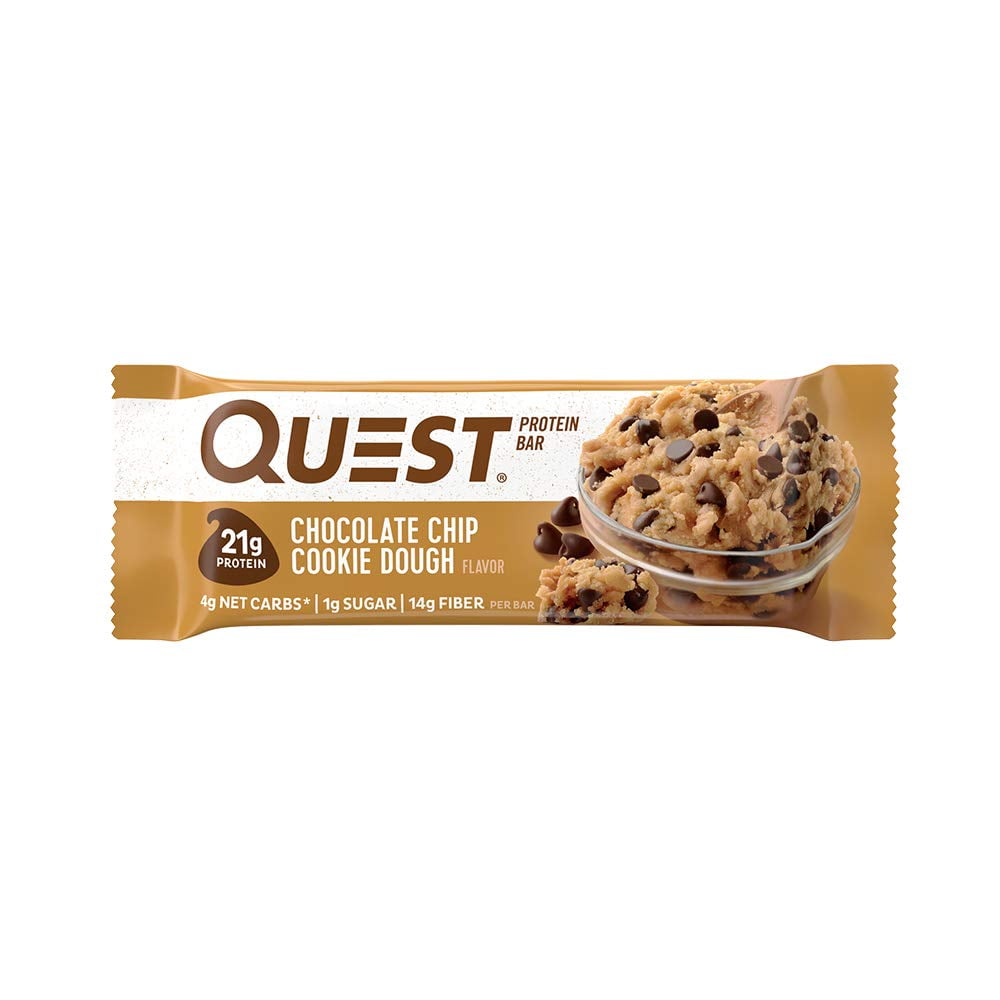 Quest Nutrition Protein Bar Chocolate Chip Cookie Dough 2X 2.12 Oz