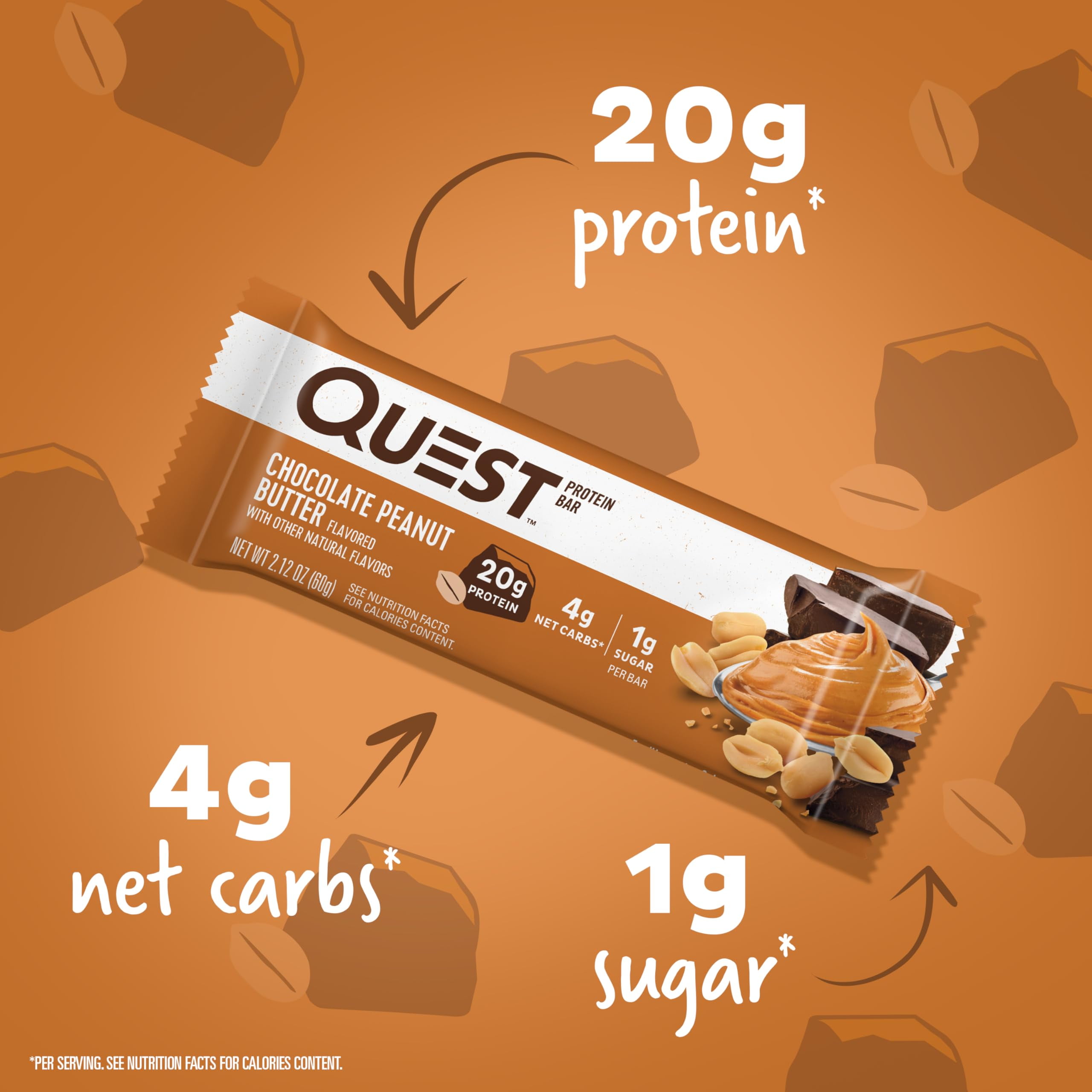 Quest Chocolate Peanut Butter Blueberry Muffin Protein Bars High Protein Low Carb Gluten Free Keto Friendly 12 Count Packaging May Vary