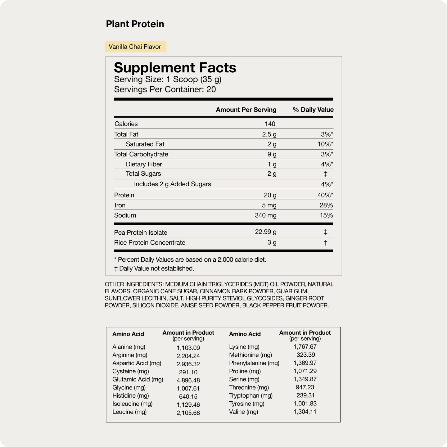 Momentous Essential Plant-Based Protein Vanilla Chai 700g