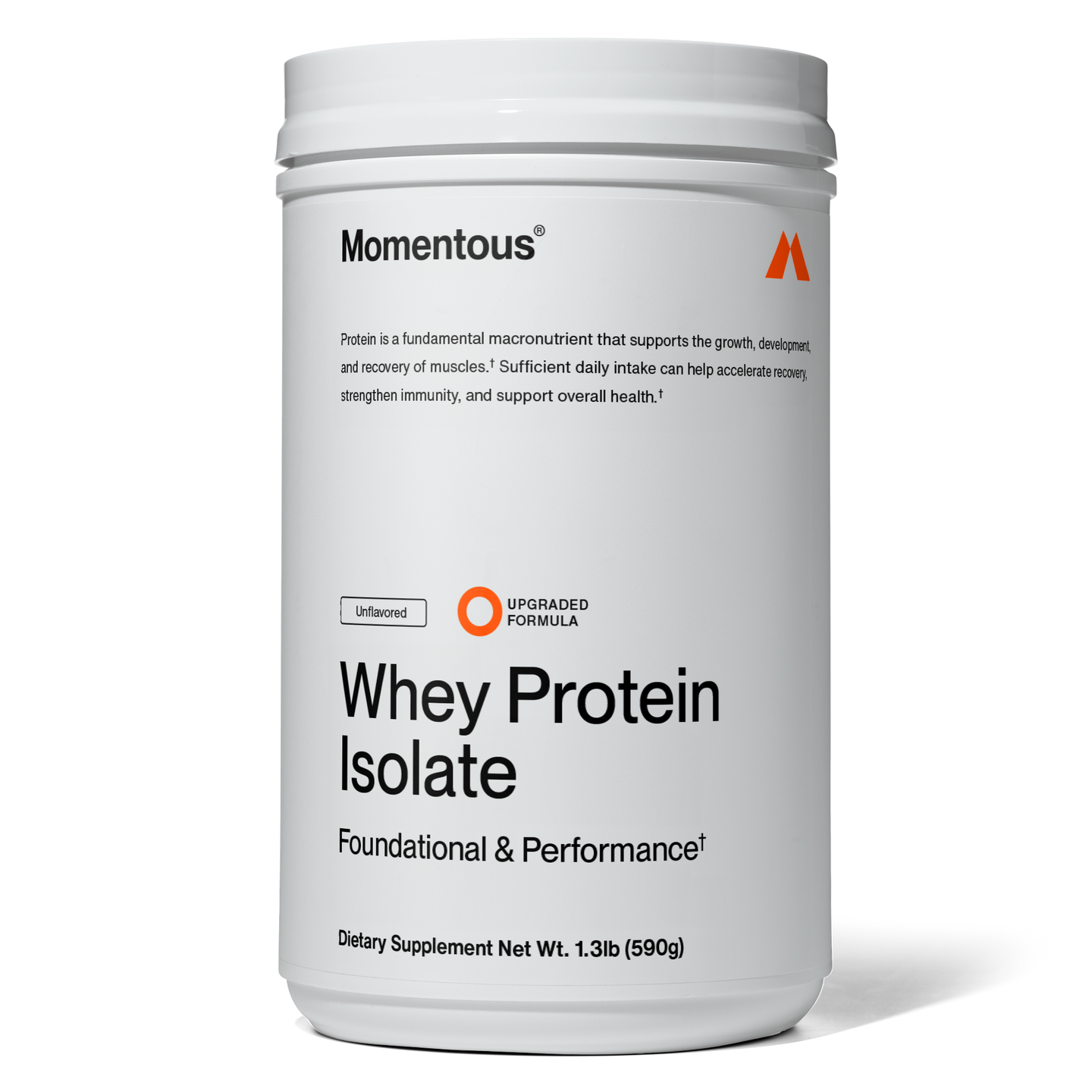 Momentous Grass Fed Whey Protein Isolate Powder