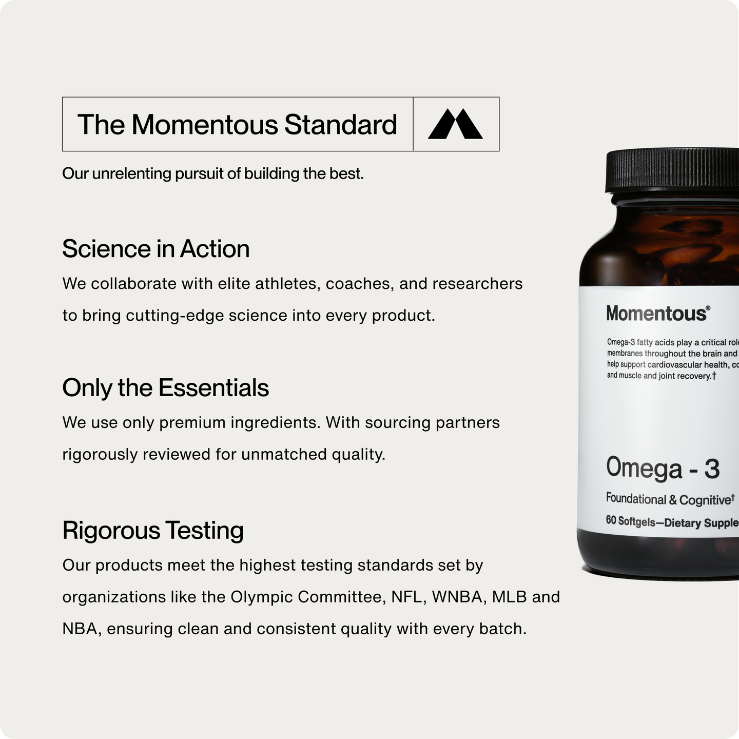 Momentous Omega 3 - 60 Jel