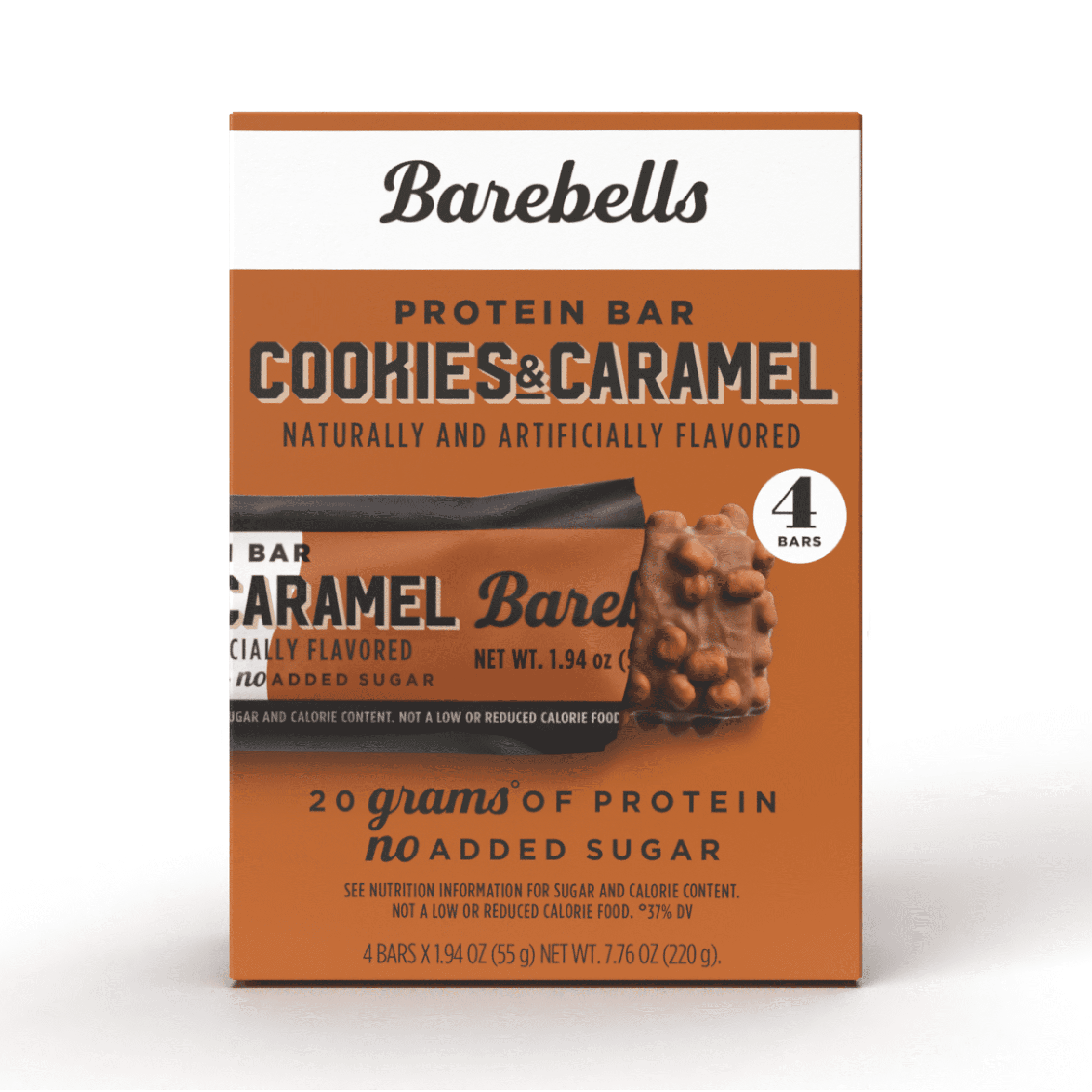 Barebells Protein Bars with 20g Protein 1.9oz Bars Cookies Caramel 4 Count