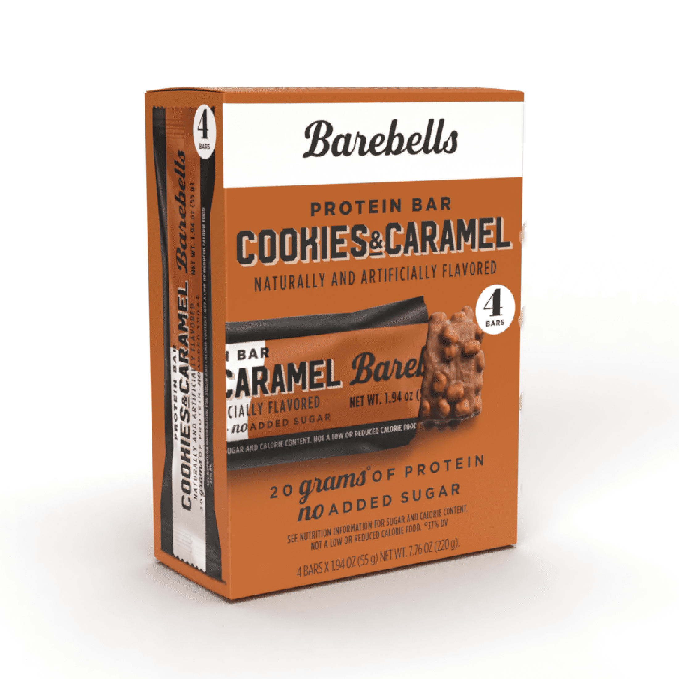 Barebells Protein Bars with 20g Protein 1.9oz Bars Cookies Caramel 4 Count