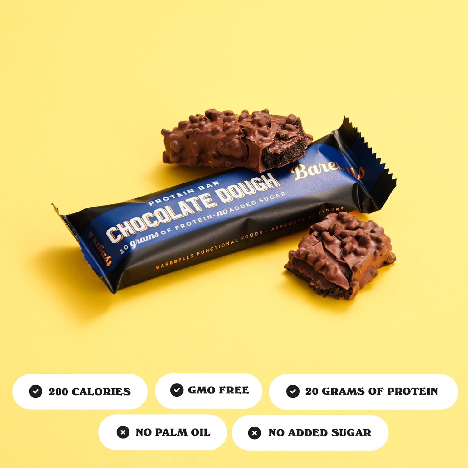 Barebells High Protein Chocolate Dough Bars, 1.9oz - 12 Pack