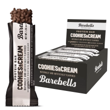 Barebells High Protein Bars 20g, 1.9oz Cookies & Cream 12 Pack