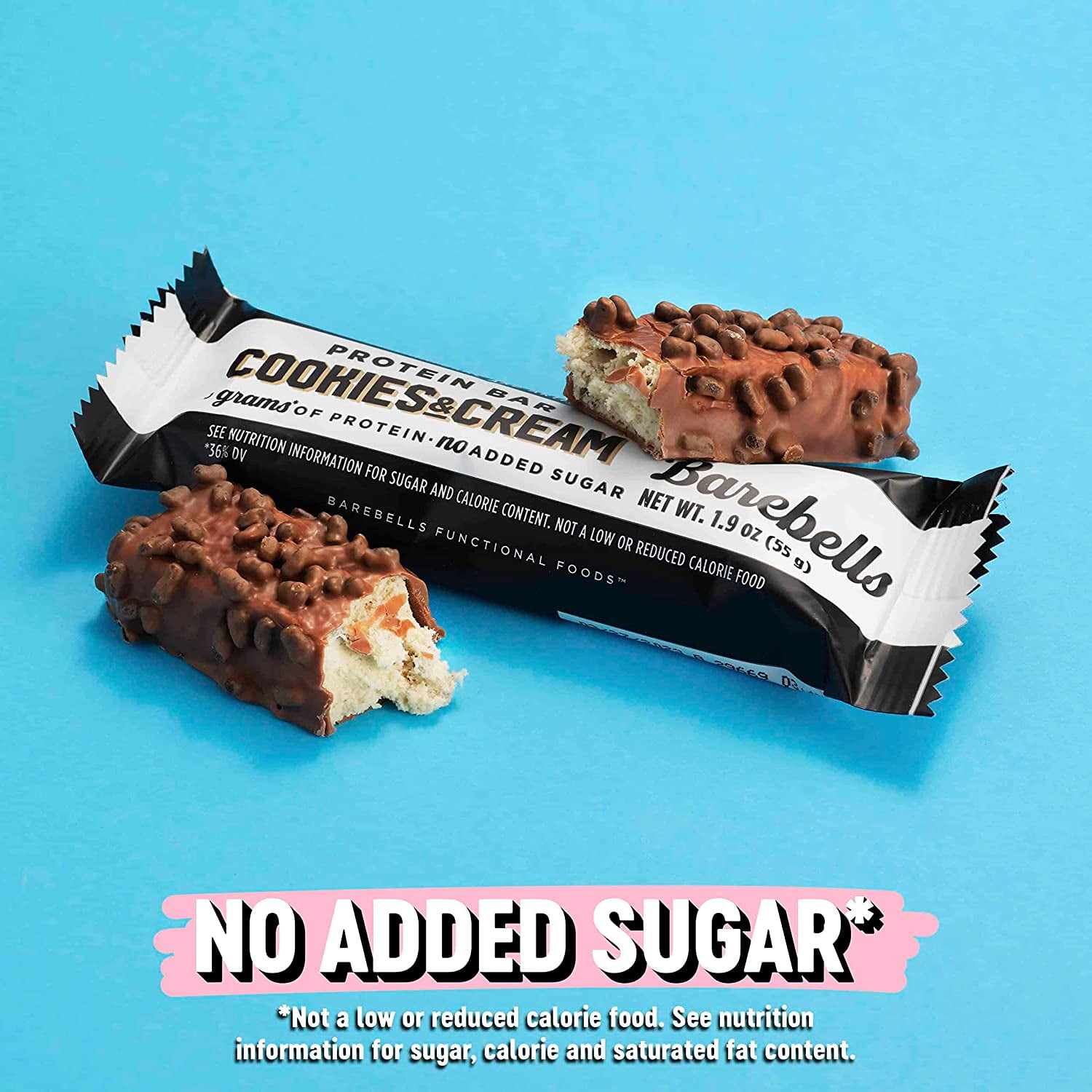 Barebells High Protein Bars 20g, 1.9oz Cookies & Cream 12 Pack