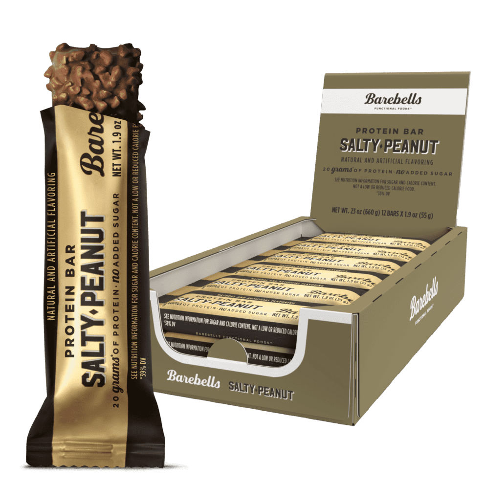 Barebells High Protein Salty Peanut Bars 20g 1.9oz - Box of 12