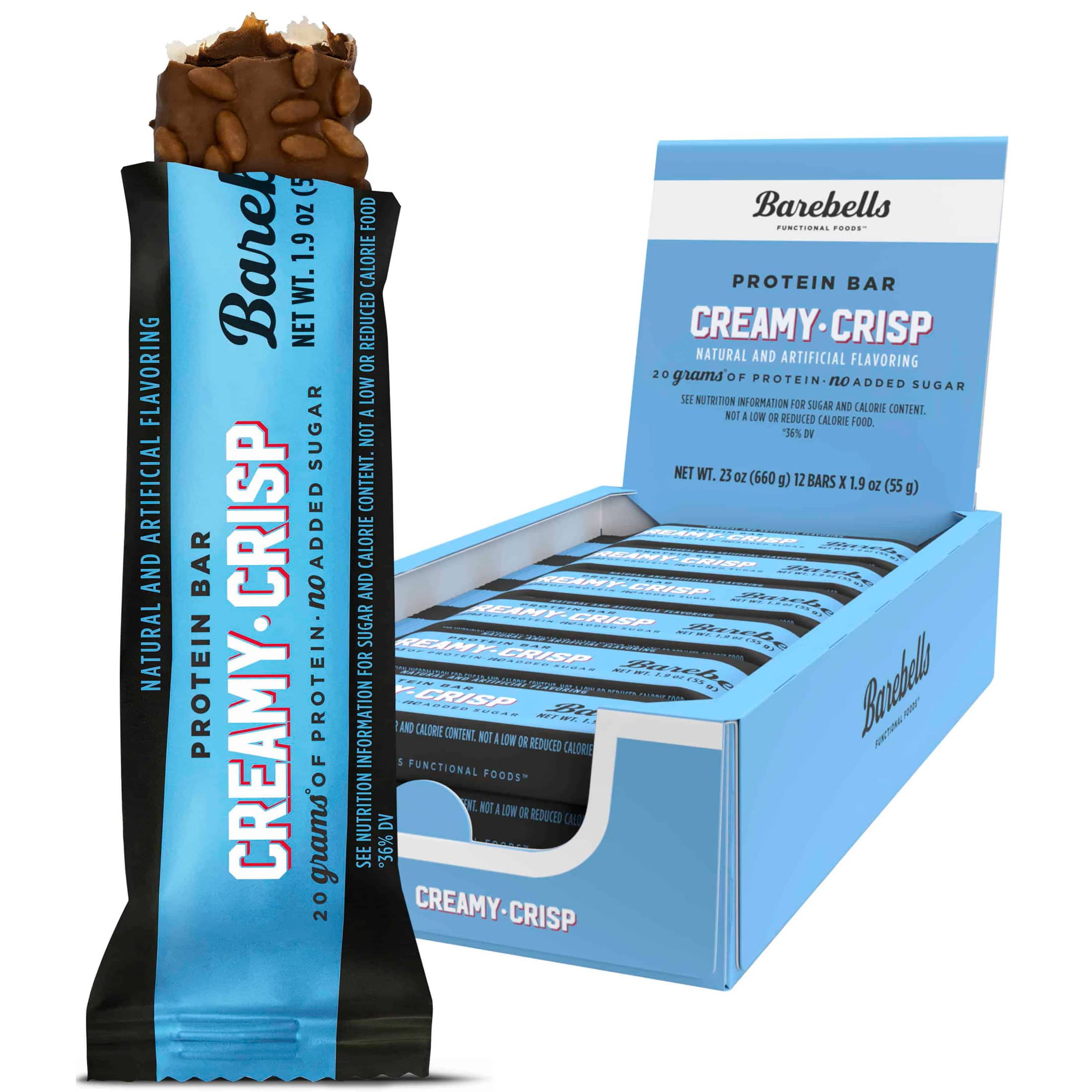 Barebells High Protein Bars 20g 1.9oz Creamy Crisp 12 Count