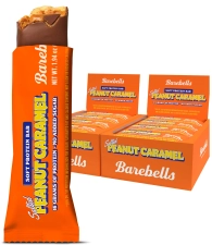 Barebells Soft Protein Bars 16g High Protein 1.9oz Salted Peanut Caramel 24 Count