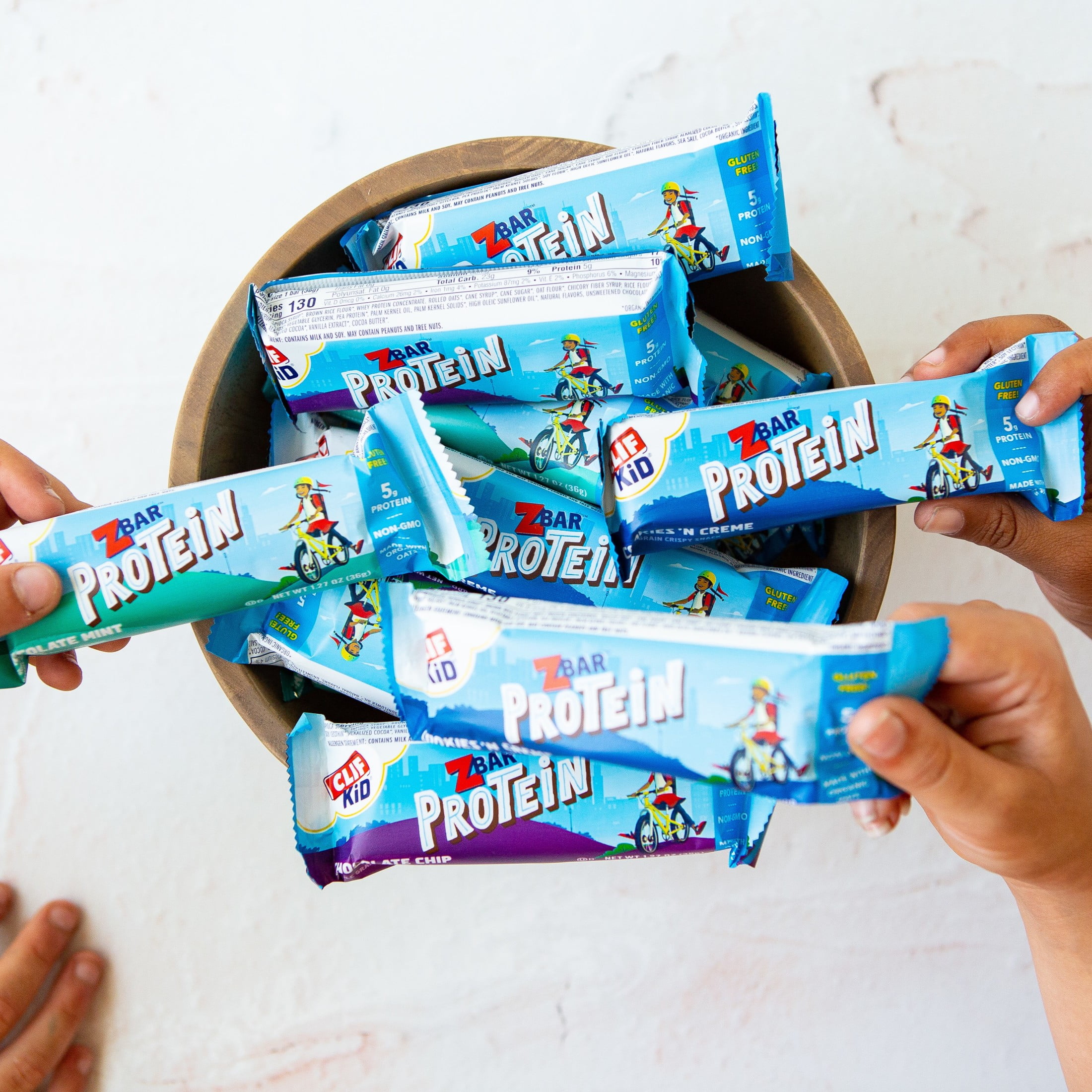 ZBAR PROTEIN CHOCOLATE MINT CRISPY SNACK BARS ORGANIC OATS NON-GMO 5G PROTEIN GLUTEN FREE BARS 15 PACK