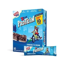 Zbar Protein Bars Cookies n Creme Lunch Box Snacks 1.27 oz 10 Count