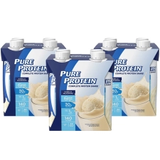 Pure Protein Vanilla Milkshake Shake 30g Protein 11 fl oz 12 Ct