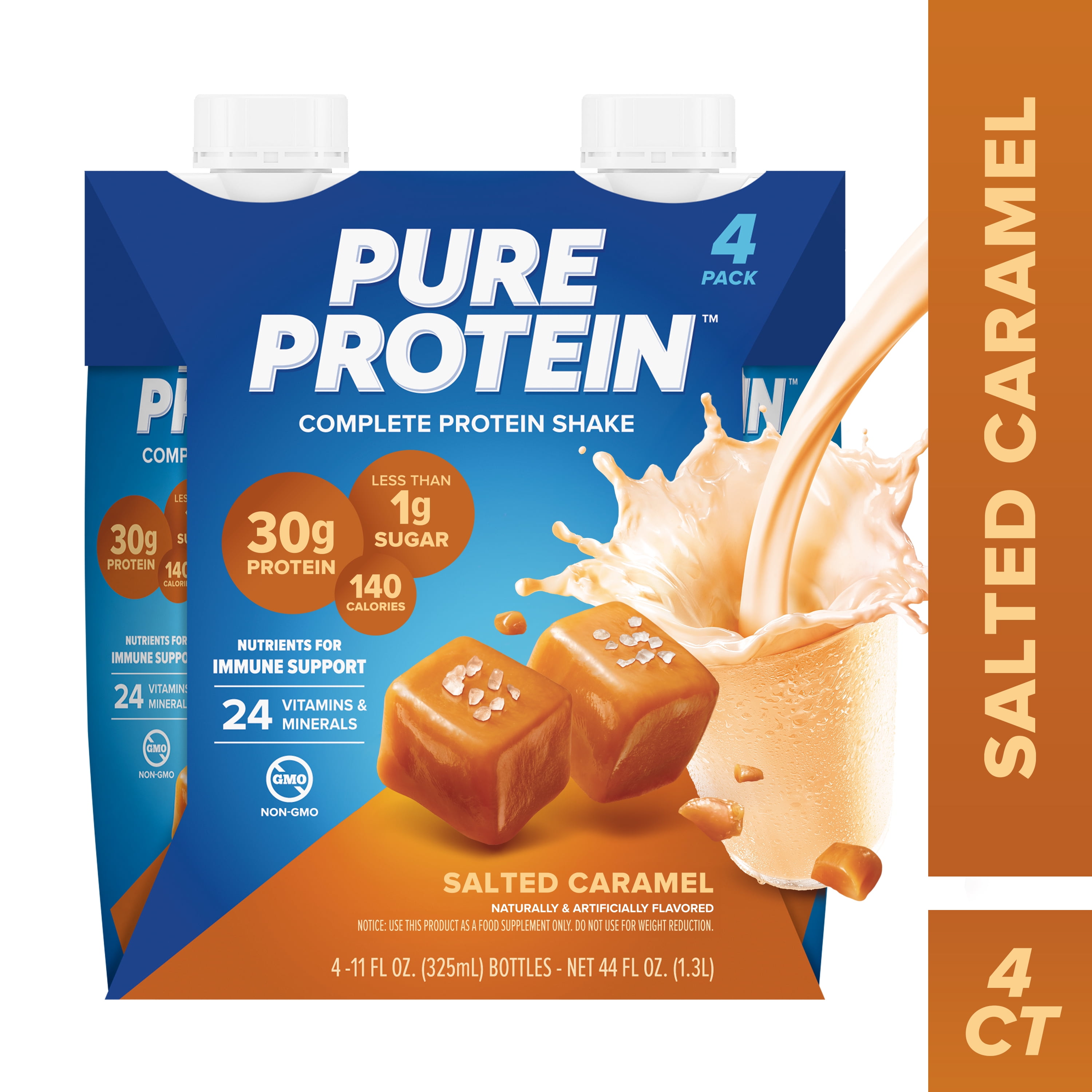 Pure Protein Salted Caramel Protein Shake 11 fl oz 4 Ct