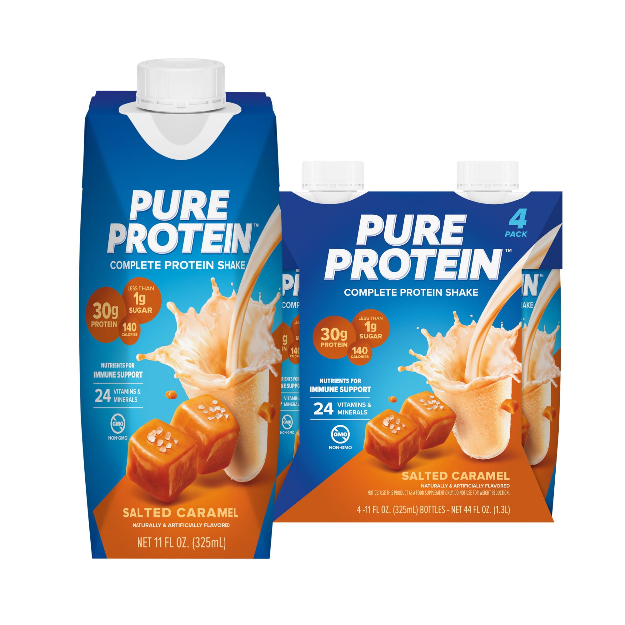 Pure Protein Salted Caramel Protein Shake 11 fl oz 4 Ct