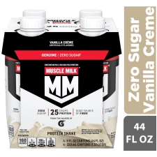 Muscle Milk Vanilla Creme Protein Shake, 11 fl oz Carton Amerikasepetim 4 Pk