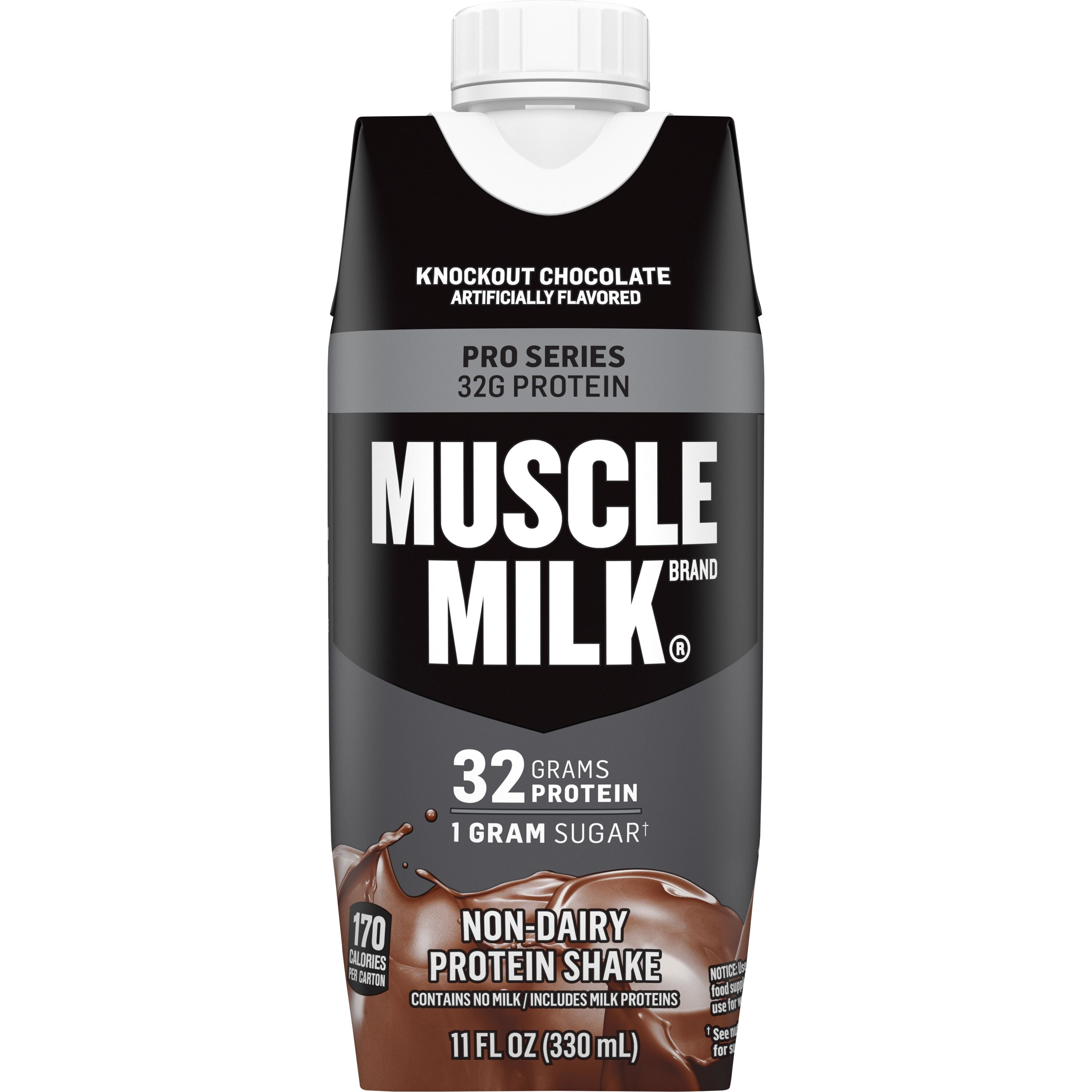 Muscle Milk Pro Advanced Nutrition Protein Shake Knockout Chocolate 11.16 fl oz Bottle