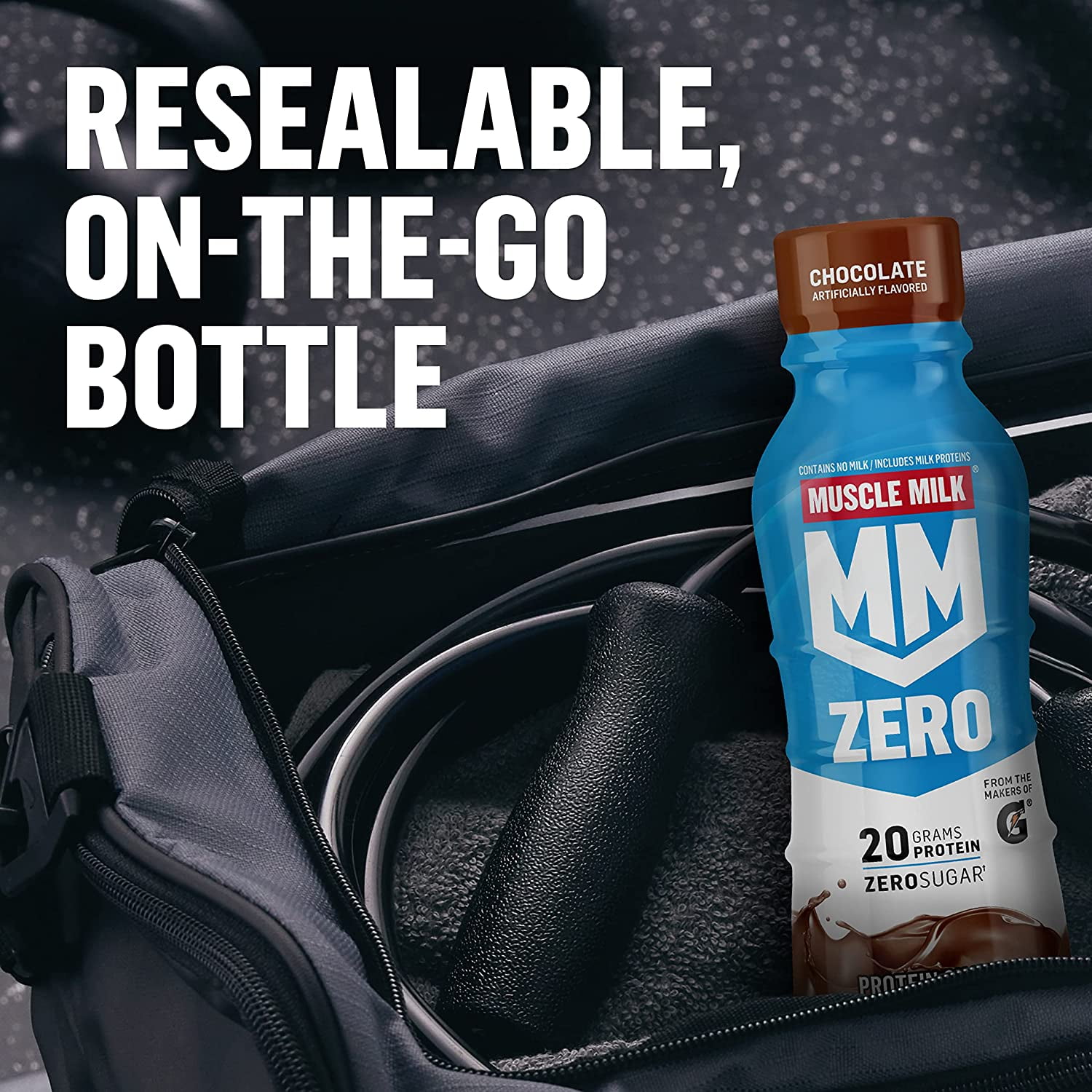 Muscle Milk Zero Vanilla Creme Protein Shake, 11.16 Fl Oz Bottle, 4 Pack - 20g Protein, Zero Sugar,