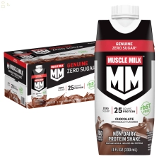 MUSCLE MILK GENUINE CHOCOLATE PROTEIN SHAKE 11 FL OZ 18 PACK X2