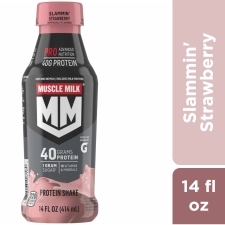 Muscle Milk Pro Series Slammin Strawberry Protein Shake 14 oz 1 Count Bottle
