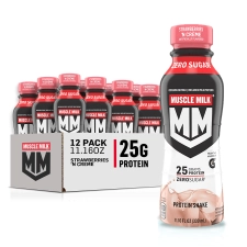 Muscle Milk Genuine Strawberry Shake 11.16oz Bottles Pack of 12