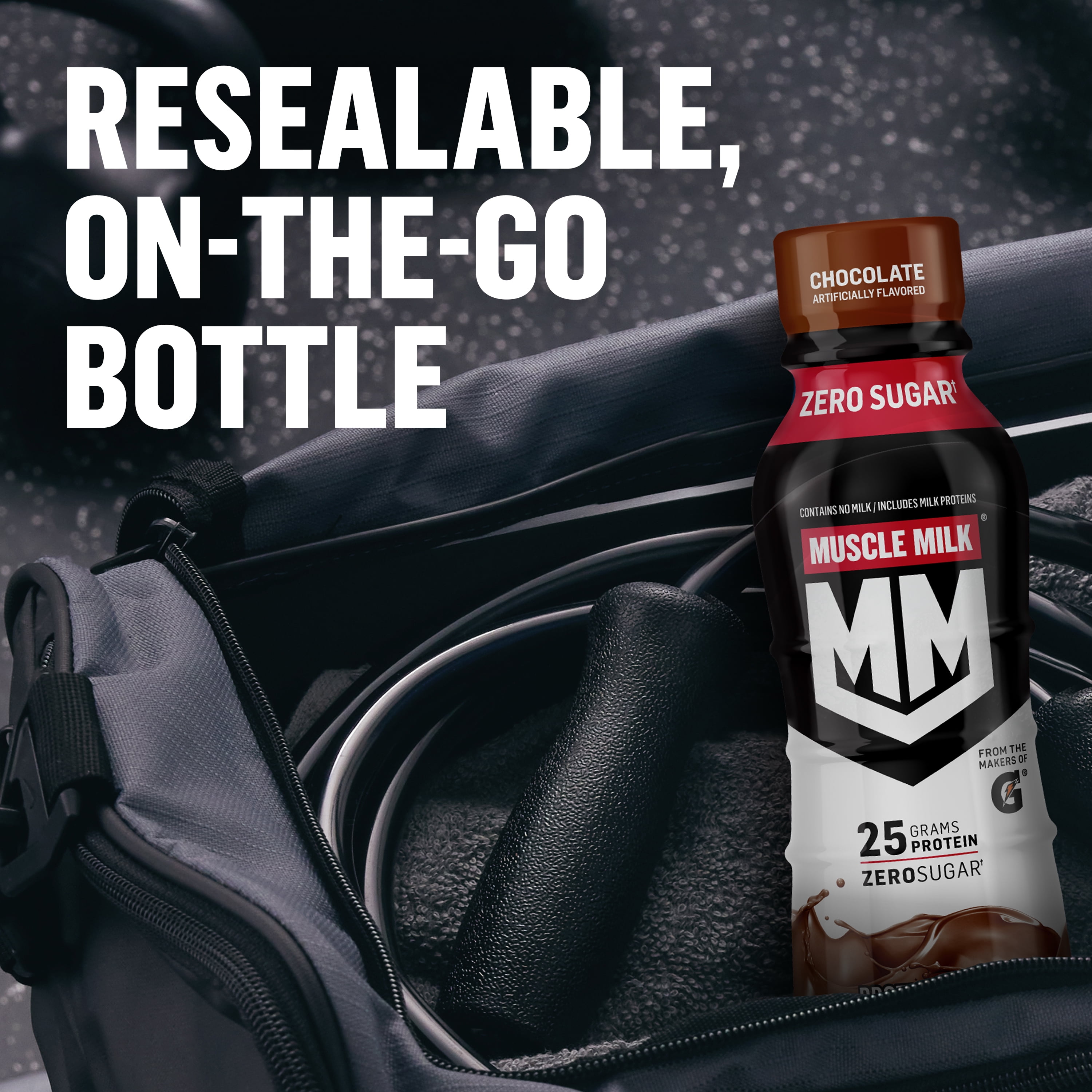 Muscle Milk Genuine Chocolate Protein Shake 14 fl oz Bottle 25g Protein