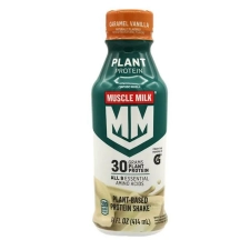 Muscle Milk Plant Protein Caramel Vanilla 30G Protein 14 Oz Bottle