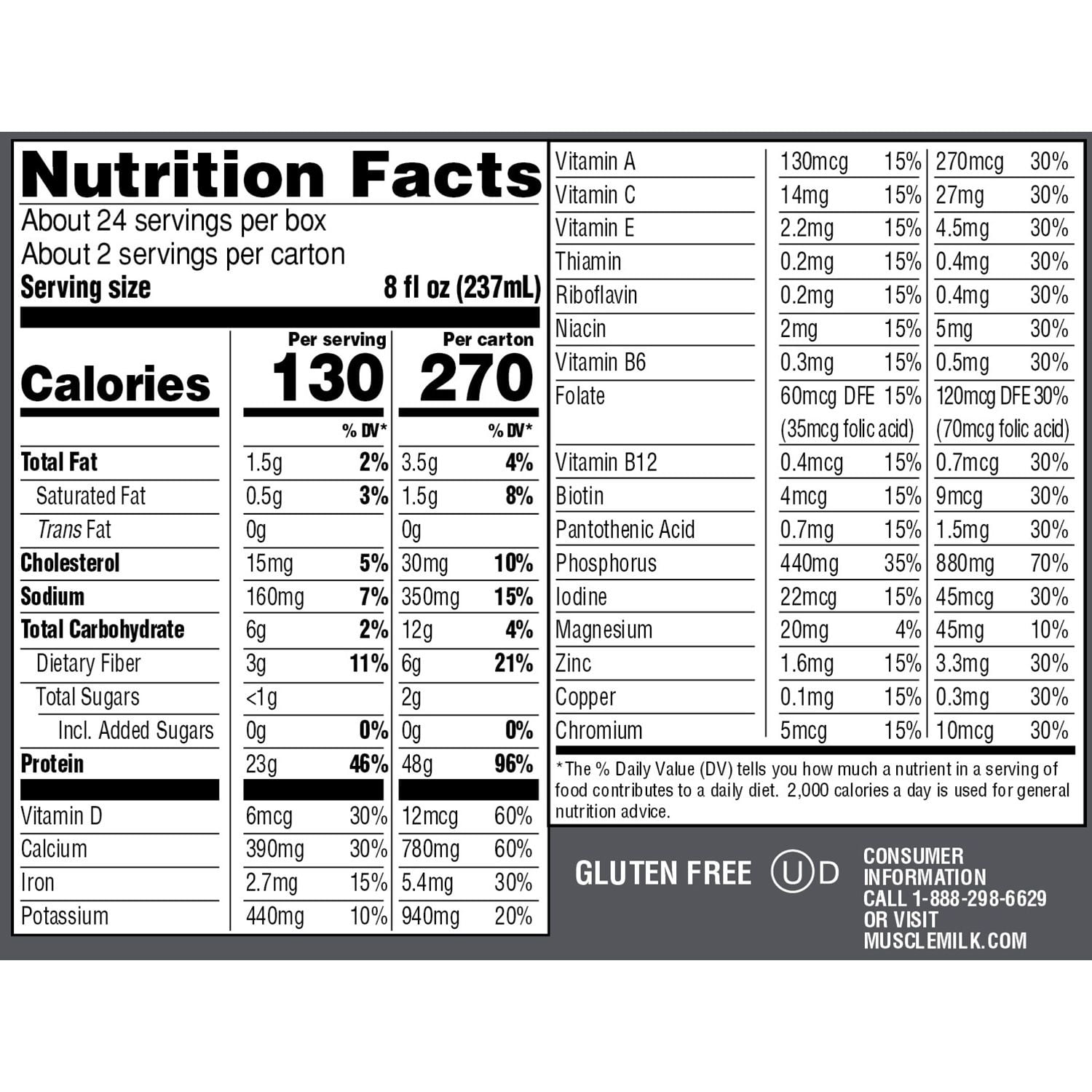 Muscle Milk Pro Series Knockout Chocolate Protein Shake 40g Protein 14 Fl Oz 12 Ct