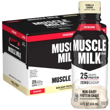 Muscle Milk Genuine Protein Shake 25g Protein Vanilla Creme 14 Fl Oz 12 Count