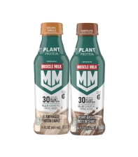 Muscle Milk Plant Based Protein Shake Vanilla Caramel Chocolate 14 Fl Oz Pack of 2