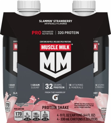 Muscle Milk Pro Series Non-Dairy Slammin' Strawberry Protein Shake 2-Pack