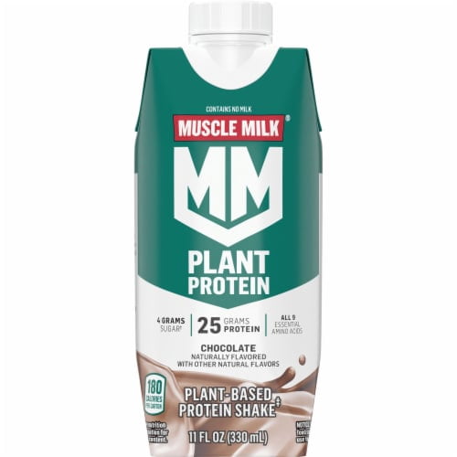 Muscle Milk Plant Based Chocolate Protein Shake Bundle Box