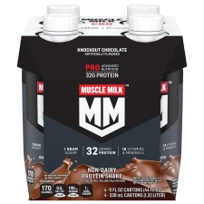 Muscle Milk Pro Series 32 Mega Protein Shake Knockout Chocolate 4 pk Packaging may vary 2 Pack