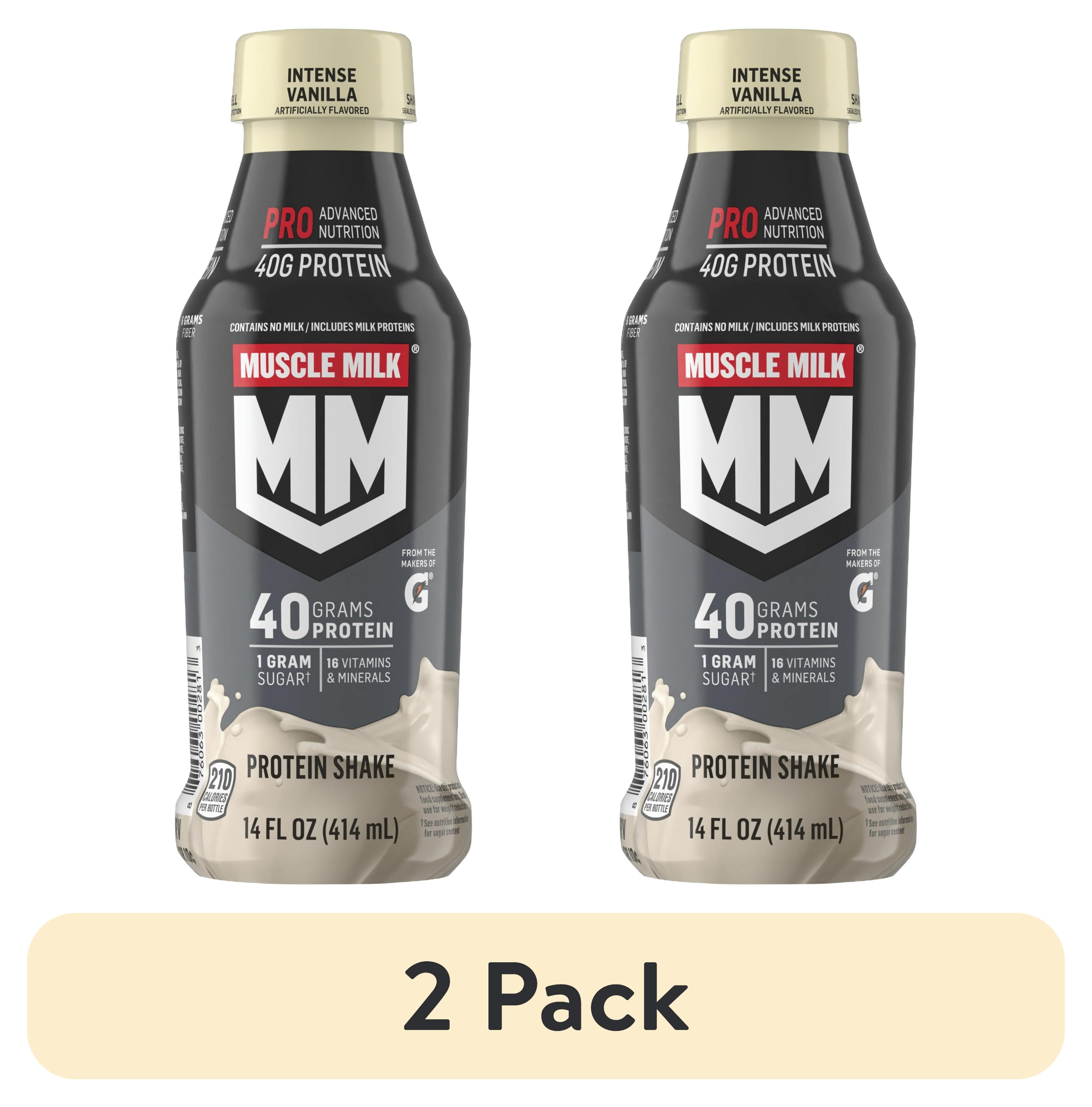 Muscle Milk Pro Advanced Nutrition Intense Vanilla Protein Shake 14 fl oz 1 Count Bottle Pack of 2