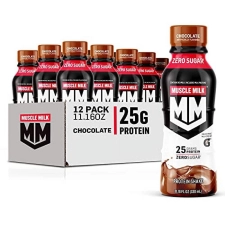 Muscle Milk Genuine Protein Shake Chocolate 20g Protein 11.16 Fl Oz Pack of 12