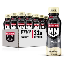 Muscle Milk Pro Advanced Vanilla Protein Shake 11.16 Fl Oz Pack of 12 32g Protein Workout Recovery Energizing Snack