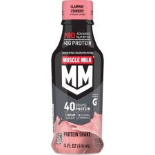 Muscle Milk Pro Advanced Nutrition Strawberry 40G Protein 14 Oz Bottle