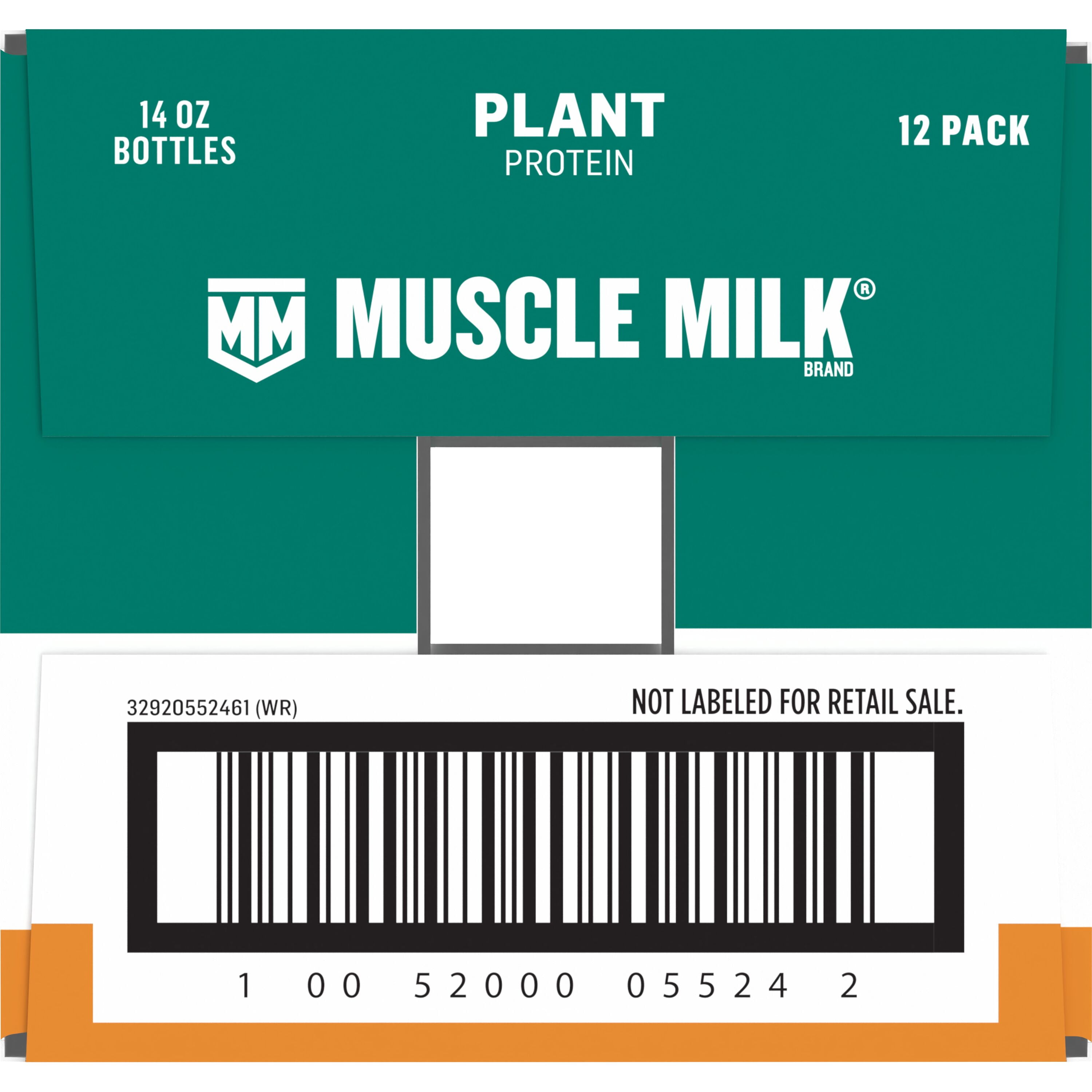 Muscle Milk Caramel Vanilla Plant Based Protein Shake 14 Fl Oz 12 Count