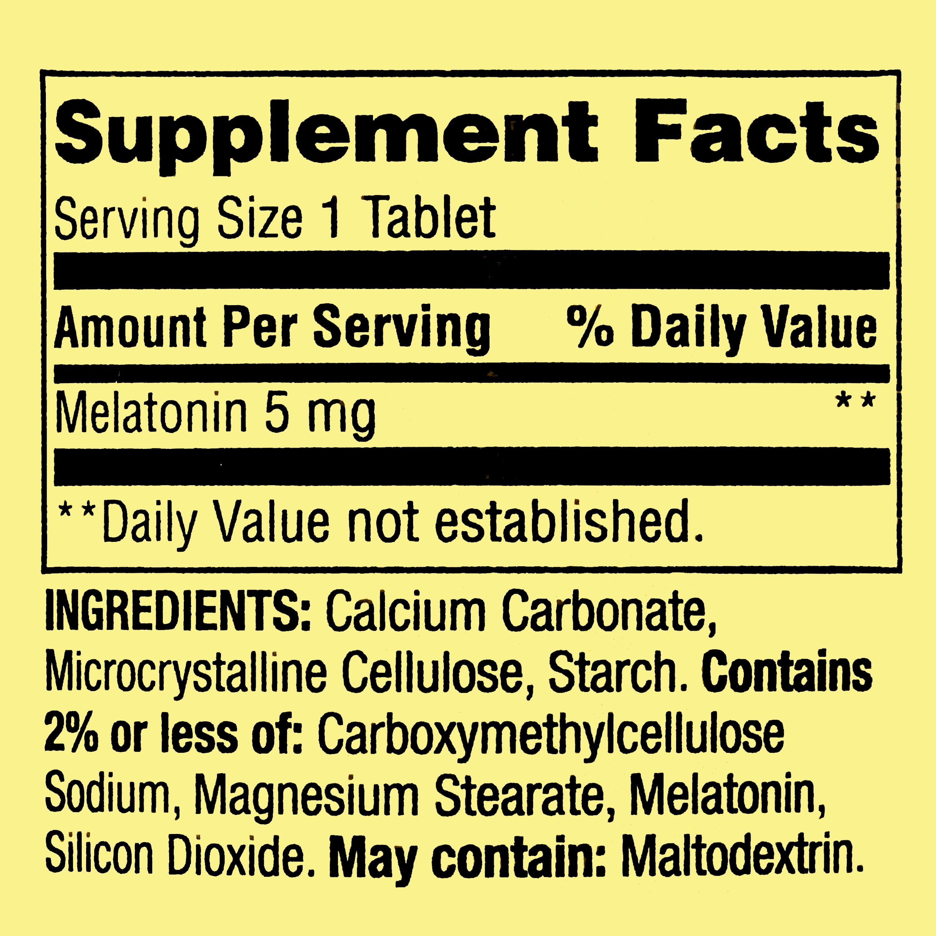 Spring Valley Melatonin 5mg 120 Count Dietary Supplement for Sleep Support