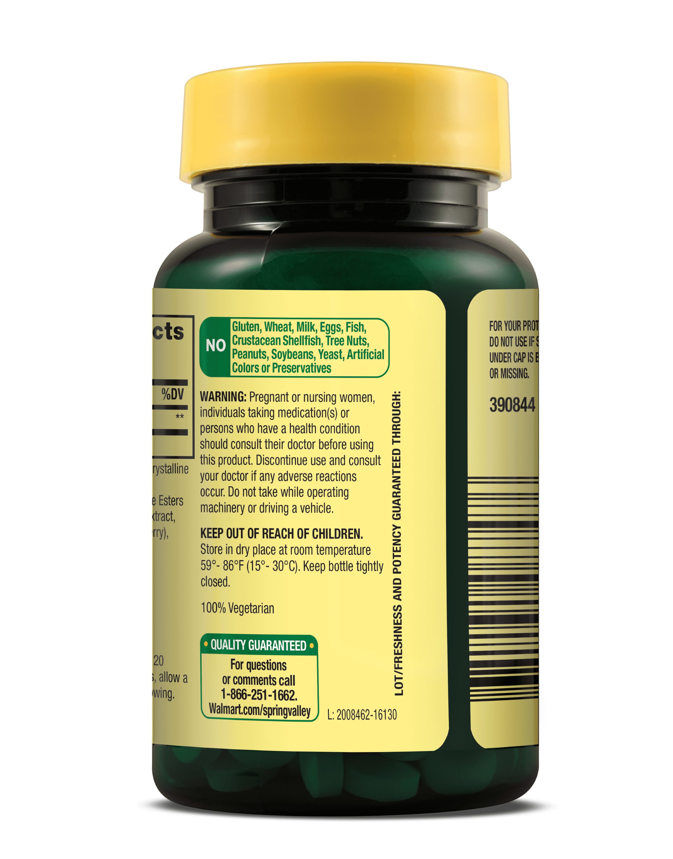Spring Valley Fast Dissolve Melatonin Dietary Supplement Tablets 3 mg 120 Count for Better Sleep and Wellness