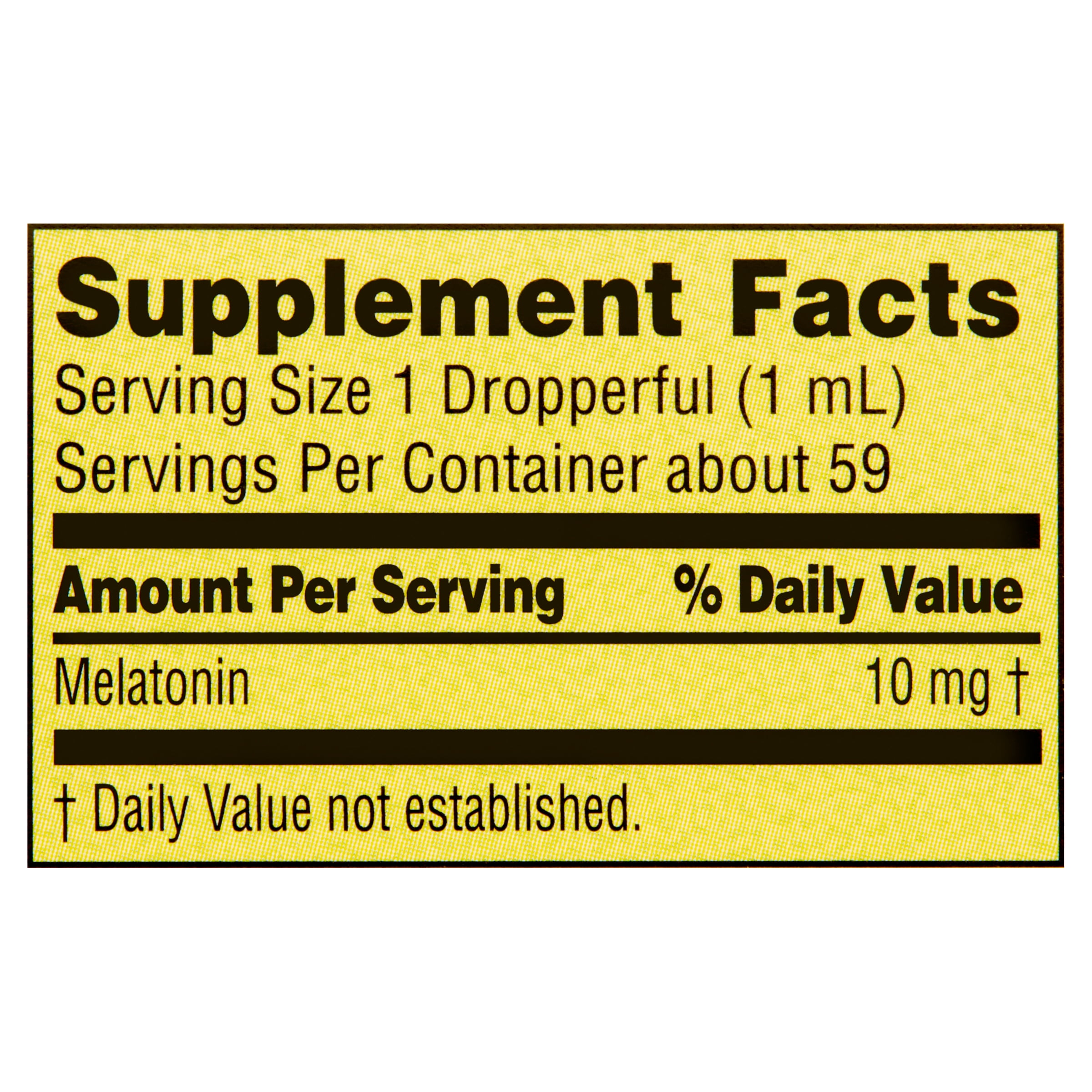 Spring Valley Liquid Melatonin Supplement 10mg 2 fl oz for Better Sleep and Relaxation