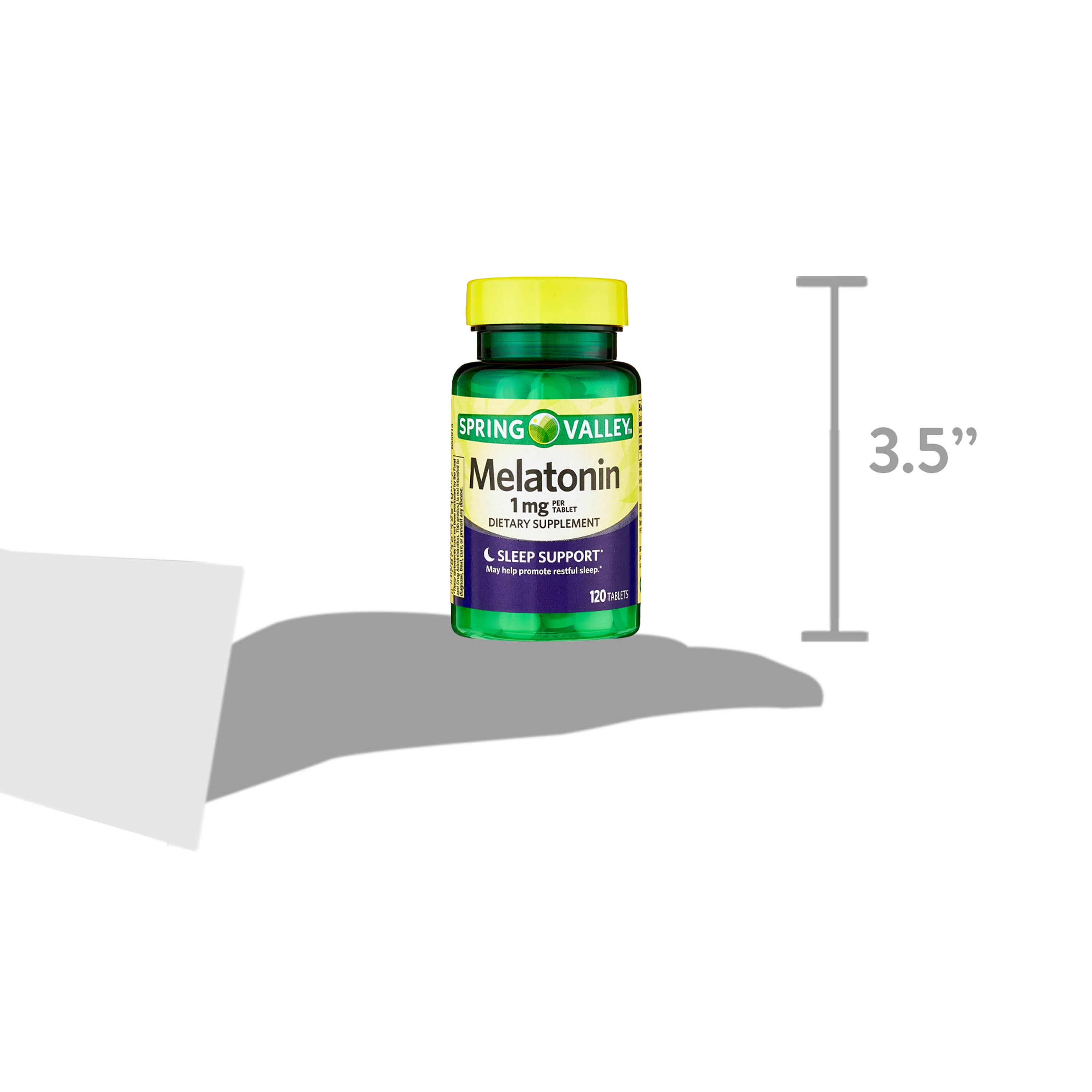 Spring Valley Melatonin 1mg 120 Count Dietary Supplement for Better Sleep