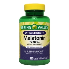 Spring Valley Extra Strength Melatonin 10 mg 120 Count Dietary Supplement for Better Sleep and Relaxation