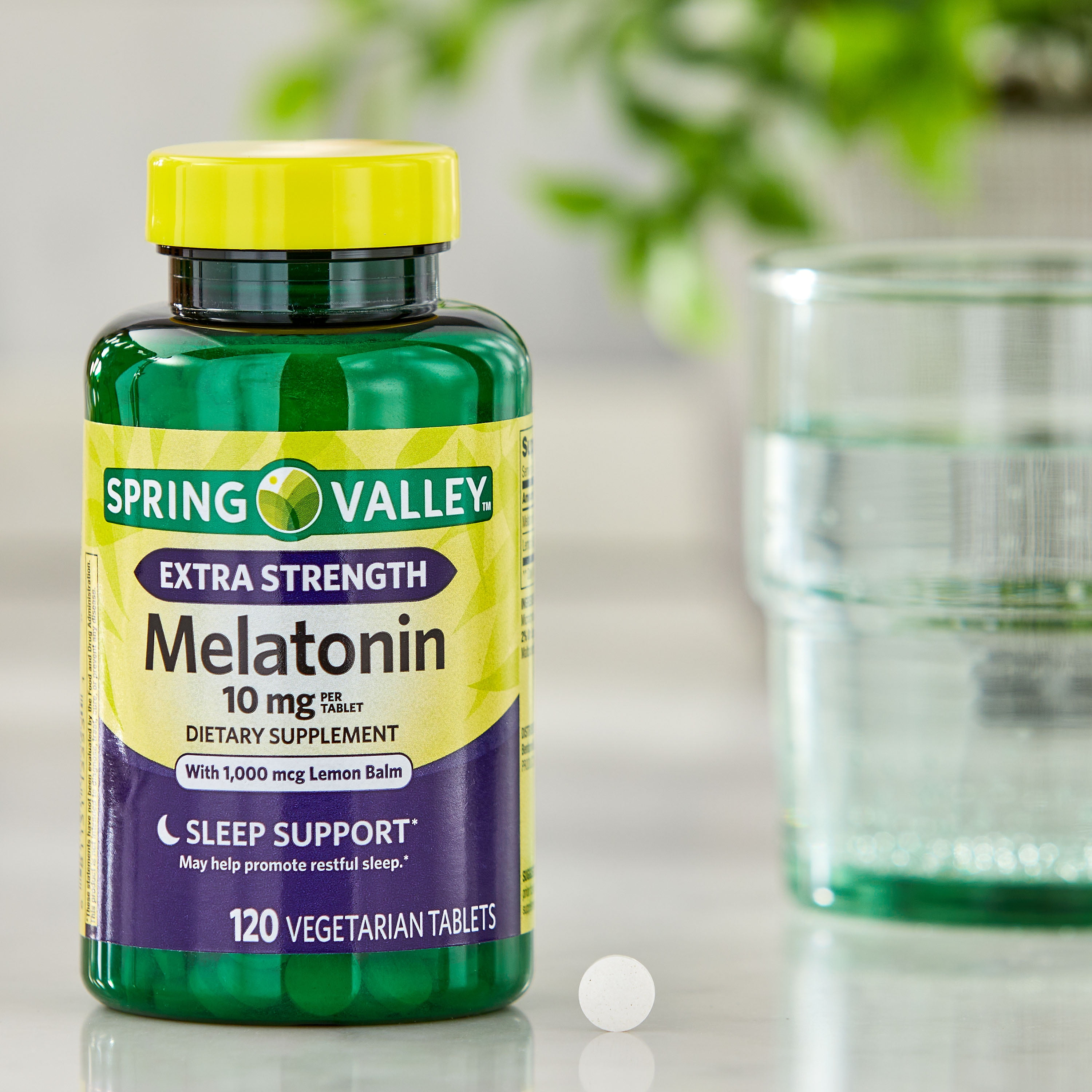 Spring Valley Extra Strength Melatonin 10 mg 120 Count Dietary Supplement for Better Sleep and Relaxation