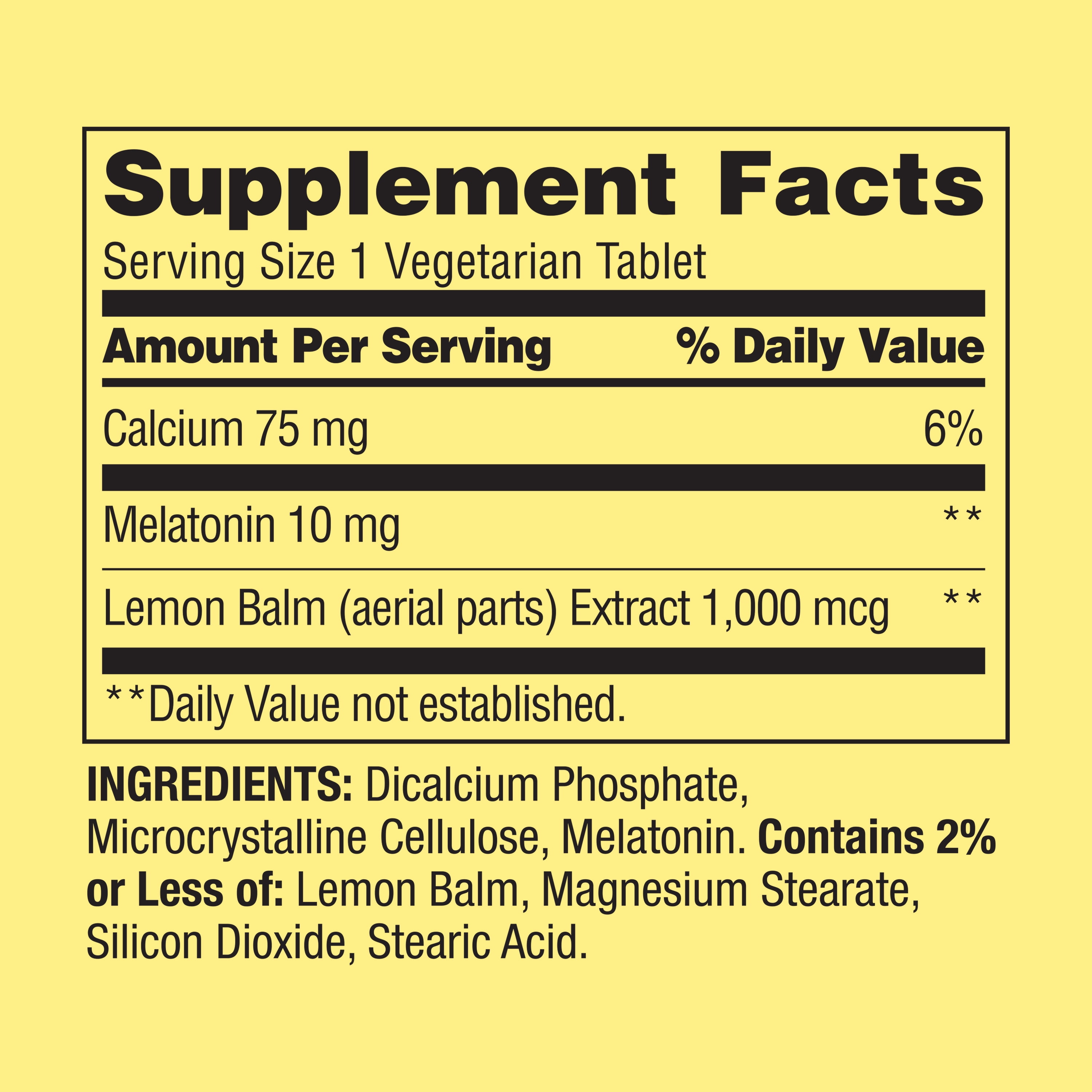 Spring Valley Extra Strength Melatonin 10 mg 120 Count Dietary Supplement for Better Sleep and Relaxation