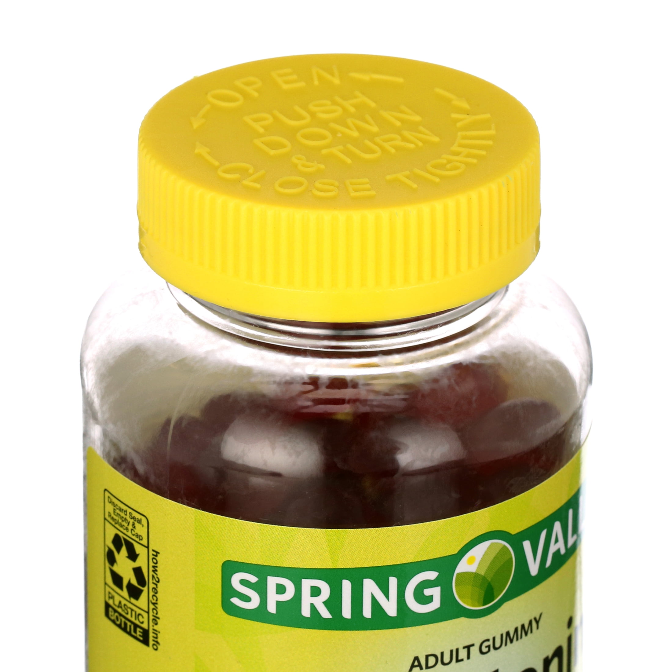 Spring Valley Non GMO Melatonin Gummies Strawberry 5mg 120 Count for a Restful Sleep